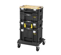 Stanley FMST1-80107 FatMax Pro-Stack Tool Tower (Consisting of Organiser, Drawer Box, Suitcase Box, Deep Box and Rolling Cart, Versatile, for All