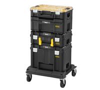 Stanley FMST1-80107 FatMax Pro-Stack Tool Tower (Consisting of Organiser, Drawer Box, Suitcase Box, Deep Box and Rolling Cart, Versatile, for All