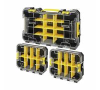 Stanley Fatmax PRO-STACK Shallow Plastic Organisers - Pack of 3