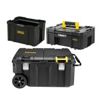 Stanley Fatmax Pro-Stack Storage Kit - Quick Access Job Chest, Open Tote & Deep Drawer Module