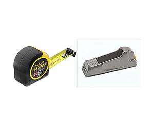 STANLEY FATMAX Tape Measure Blade Armor 5 M Metric Shock Resistant FMHT0-33864 & Metal Body Surform Block Plane 5 21 399