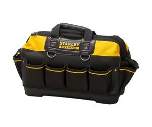STANLEY FATMAX Technician Tool Bag, Heavy Duty 600 Denier and Leather, Multifunctional Tool Storage Organiser