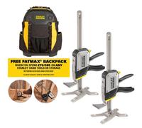 Stanley Fatmax Tradelift 150Kg Lifting Clamp Installation Tool X2 Pack Sta183550 Fmht83550-1 Redeem Free Fatmax Backpack Sta195611