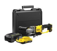 Stanley Fatmax 18V Li-Ion 125mm Brushed Cordless Angle Grinder X 2Ah) Sfmcg400D1