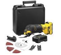 Stanley FATMAX V20 Cordless Oscillating Multitool, Includes 2.0Ah Li-Ion Battery, 2A Charger and Kit Box, 18V, SFMCE500D1K-GB