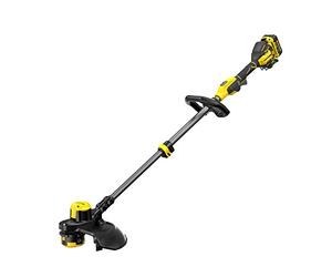 STANLEY FATMAX V20 Cordless String Trimmer, Brushless Technology, 33cm Cutting Width,QUICKWIND Spool System with 2mm Dual line, Variable Speed, Includes 1x 4.0Ah Lithium-Ion Battery and Charger