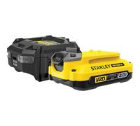 Stanley Fatmax V20 SFMCB10D1 18v 2ah Battery and Charger Starter Kit 2ah