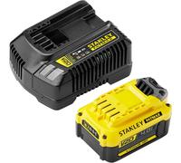 Stanley Fatmax V20 SFMCB14M1 18v Cordless Battery and Charger Starter Kit 4ah 4ah