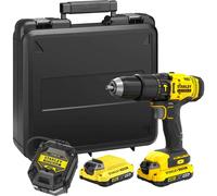 Stanley Fatmax Sfmcd711D21-Gb V20 18V Lithium Ion Combi Hammer Drill With 2X 2.0Ah Batteries One Colour