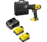 Stanley Fatmax V20 SFMCD711 18v Cordless Combi Drill 2 x 4ah Li-ion Battery Charger Case