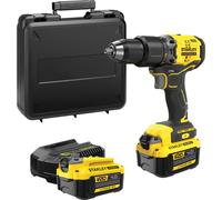 Stanley Fatmax V20 SFMCD715 18v Cordless Brushless Combi Drill 2 x 4ah Li-ion Battery Charger Case