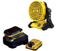 Stanley Fatmax V20 SFMCE001 18v Cordless Fan 2 x 2ah Li-ion Charger