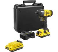 Stanley Fatmax V20 SFMCF800 18v Cordless Impact Driver 2 x 2ah Li-ion Battery Charger Case