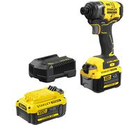 Stanley Fatmax V20 SFMCF810 18v Cordless Brushless Impact Driver 2 x 4ah Li-ion Battery Charger No Case