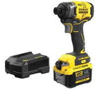 Stanley Fatmax V20 SFMCF810 18v Cordless Brushless Impact Driver 1 x 4ah Li-ion Battery Charger No Case
