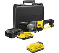 Stanley Fatmax V20 SFMCG400 18v Cordless Angle Grinder 125mm 2 x 2ah Li-ion Battery Charger Case