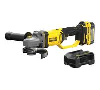 Stanley Fatmax V20 SFMCG400 18v Cordless Angle Grinder 125mm 1 x 4ah Li-ion Battery Charger No Case