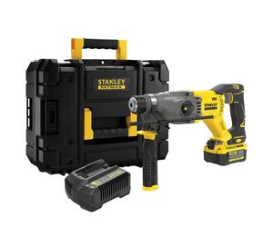 Stanley FatMax V20 SFMCH900M12-GB 18V Brushless SDS Plus Cordless Hammer Drill with Kit Box, 4Ah Battery & Charger