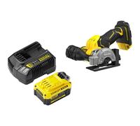 Stanley Fatmax V20 SFMCM300 18v Cordless Brushless Angle Grinder 76mm 1 x 4ah Li-ion Charger No Case