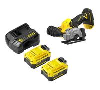 Stanley Fatmax V20 SFMCM300 18v Cordless Brushless Angle Grinder 76mm 2 x 4ah Li-ion Charger No Case