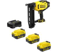 Stanley Fatmax V20 SFMCN616 18v Cordless 16G Second Fix Nail Gun 3 x 4ah Li-ion Battery Charger No Case