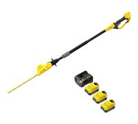 Stanley Fatmax V20 SFMCPH845 18v Cordless Pole Hedge Trimmer 450mm 3 x 4ah Li-ion Battery Charger