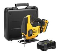 STANLEY FATMAX V20 Cordless Jigsaw, Includes 2Ah Battery, 2A Charger and Kit Box, 18V, SFMCS600D1K-GB