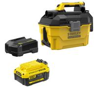 Stanley Fatmax V20 SFMCV002 18v Cordless Wet and Dry Vacuum Cleaner 7.5L 1 x 4ah Li-ion Charger