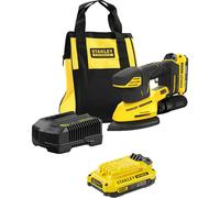 Stanley Fatmax V20 SFMCW221 18v Cordless Detail Sander 2 x 2ah Li-ion Battery Charger Bag