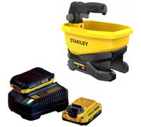 Stanley FatMax V20 STCOE300 18v Cordless Salt, Seed or Fertiliser Spreader 2 x 2ah Li-ion Charger