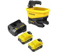 Stanley FatMax V20 STCOE300 18v Cordless Salt, Seed or Fertiliser Spreader 2 x 4ah Li-ion Charger