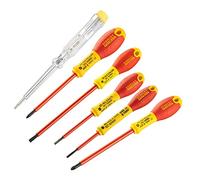 STANLEY FATMAX VDE 6 Piece Insulated Screwdriver Set, Parallel/Pozi