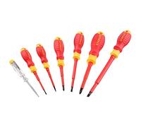 Stanley FatMax VDE Insulated Pozi & Slotted Screwdriver Set, 7 Piece