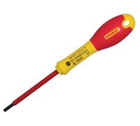 Stanley 0-65-412 Fat Max Screwdriver Insulated Slotted 4X100Mm-Red And Yellow