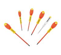 Stanley 065441 FatMax Screwdriver Set Insulated Phillips and Parallell (6 Pieces)
