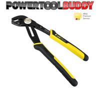 STANLEY 0-84-647 Multigrip Groove Joint Pliers 8'', Black/Yellow