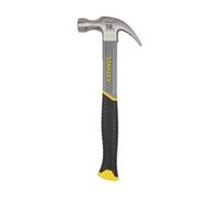 STANLEY Fibreglass Claw Hammer, 16oz, BiMaterial Grip for Comfort and AntiSli...