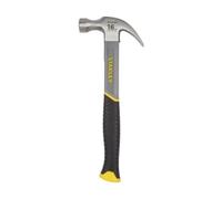 STANLEY Fibreglass Claw Hammer, 16oz, Bi-Material Grip for Comfort and Anti-Slip, STHT0-51309