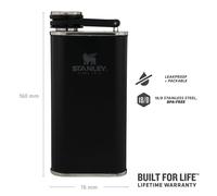 Stanley Flask Classic Easy Fill Wide Mouth Flask 0.23L Matte Black Pebble