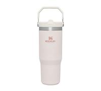 Stanley Flip Straw Tumbler 1.0 Water Bottle With Straw 0.89L - Keeps Cold For 12+ Hours - Easy To Carry - Dishwasher Safe - Stainless Steel Thermal Flask - BPA-Free Travel Mug - Rose Quartz