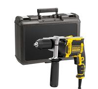 Stanley FMEH750K-QS Taladro Percutor 750w, Portadrill Bits Metalico 13mm Automatico, Velocidad Variable 0-3.200 RPM, 54.400 Ipm. Incluye Empunadura Lateral Y Case for DIYers & Professionals for...