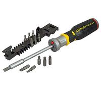 Stanley FMHT0-62689 Bit-Screwdriver with 12 Bits and LED, Black/Yellow, Set of 14 Piece