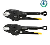 Stanley FMHT0-74886 Fatmax Locking Mole Grip 250mm Curve Jaw Pliers, Alloy Steel, Black, Pack of 1