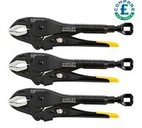 Stanley FMHT0-74886 Fatmax 250mm Curve Jaw Lockgrip Pliers STA074886 Pack of 3
