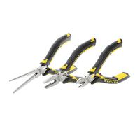 Stanley FatMax 3-Piece Mini Plier Set FMHT0-80524 - Bi-Material Chrome Vanadium Steel