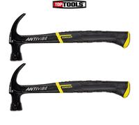 Stanley FMHT1-51275 16o FatMax Antivibe All Steel Curved Claw Hammer - Pack of 2