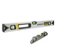 Stanley Fmht43672-1 Fatmax Box Beam Spirit Level 60Cm + 25Cm Torpedo Level