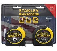 Stanley FMHT74038 Two Pack of Fatmax Easy-Read 25 Foot Tape Measures with Polyester Coated Nylon Blades