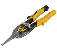 Stanley Fmht9-14563 Yellow Aviation Snips & Holster Straight Cut 250mm 10In