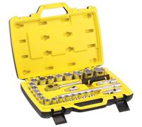 STANLEY FMMT82685-1 Set De Sockets 1/2" for DIYers & Professionals, Designed for Repair and Installation tasks, 26-piece Set